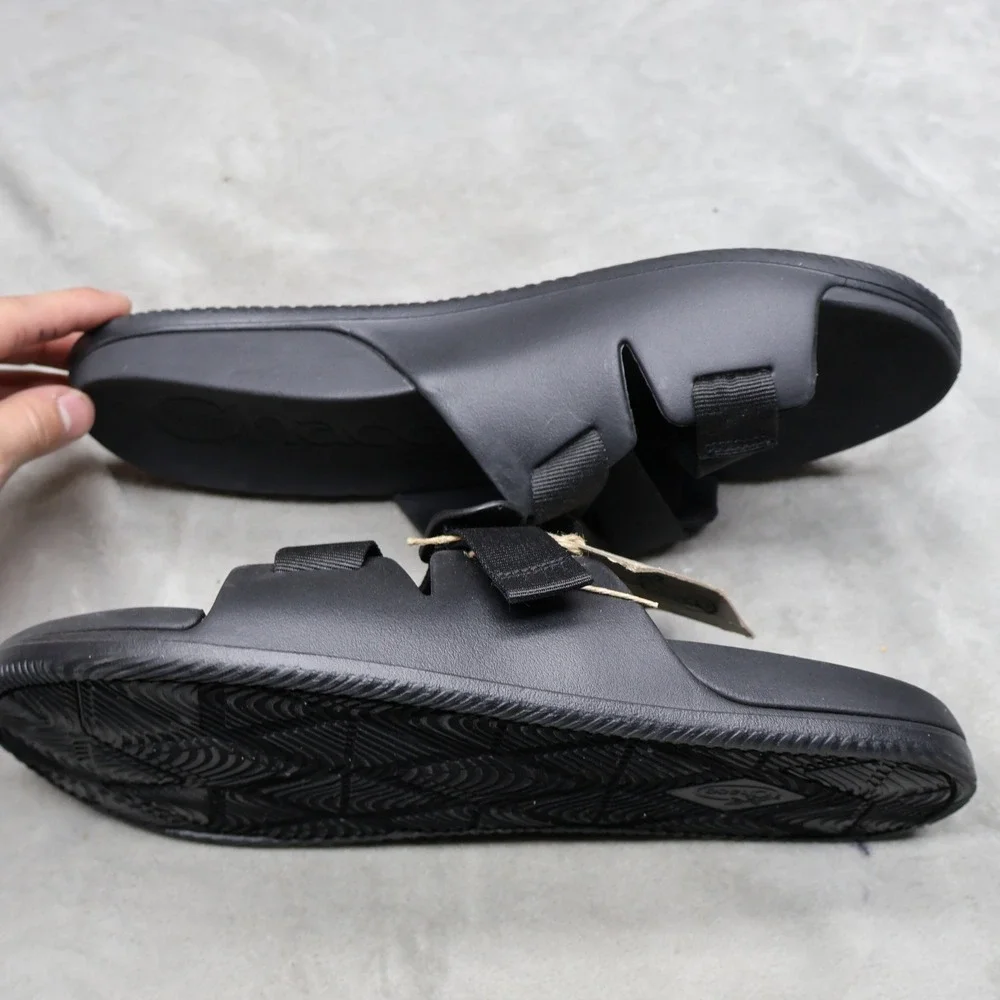 Chaco Chillos Mens‎ 13/14 Sandals Black Adjustable Straps Slide Mismatch READ